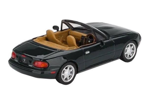Eunos Roadster V-Special RHD (Right Hand Drive) Dark Green Limited Edition 1/64 Diecast Model Car by Mini GT