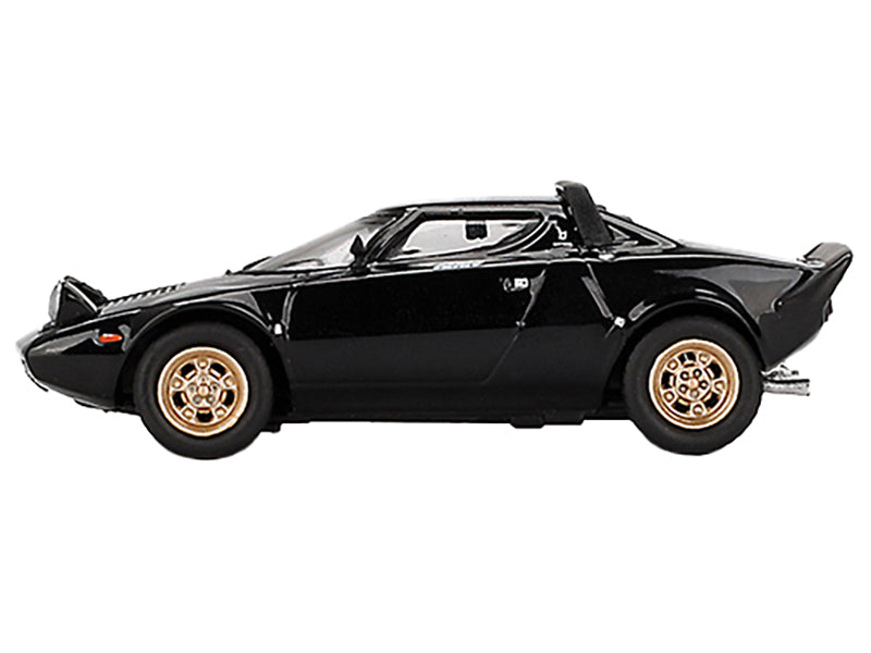 Lancia Stratos HF Stradale Nero Black Limited Edition 1/64 Diecast Model Car by Mini GT