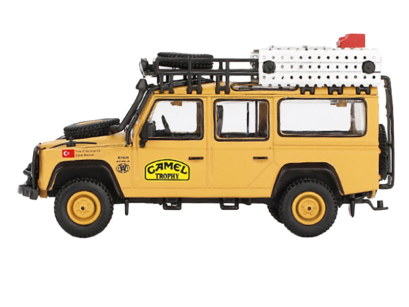 Land Rover Defender 110 Team Turkey "Camel Trophy Amazon" (1989) Limited Edition 1/64 Diecast Model Car by Mini GT