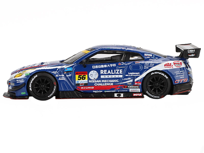 Nissan GT-R NISMO GT3 #56 Joao Paulo de Oliveira - Teppei Natori "REALIZE Nissan Mechanic Challenge GT-R" "Super GT Series" (2023) Limited Edition 1/64 Diecast Model Car by Mini GT