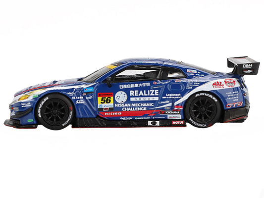 Nissan GT-R NISMO GT3 #56 Joao Paulo de Oliveira - Teppei Natori "REALIZE Nissan Mechanic Challenge GT-R" "Super GT Series" (2023) Limited Edition 1/64 Diecast Model Car by Mini GT