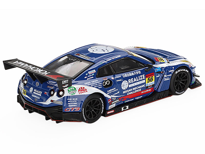 Nissan GT-R NISMO GT3 #56 Joao Paulo de Oliveira - Teppei Natori "REALIZE Nissan Mechanic Challenge GT-R" "Super GT Series" (2023) Limited Edition 1/64 Diecast Model Car by Mini GT