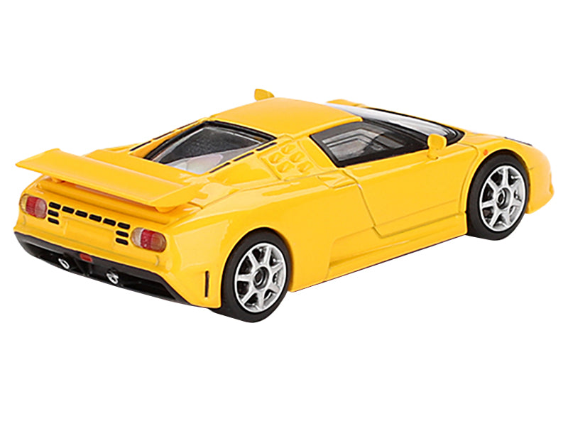 Bugatti EB110 Super Sport Giallo Bugatti Yellow Limited Edition 1/64 Diecast Model Car by Mini GT