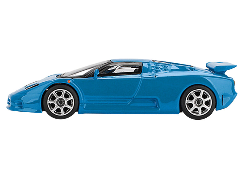 Bugatti EB110 Super Sport Blu Bugatti Blue Limited Edition 1/64 Diecast Model Car by Mini GT