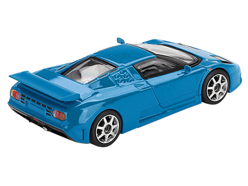 Bugatti EB110 Super Sport Blu Bugatti Blue Limited Edition 1/64 Diecast Model Car by Mini GT