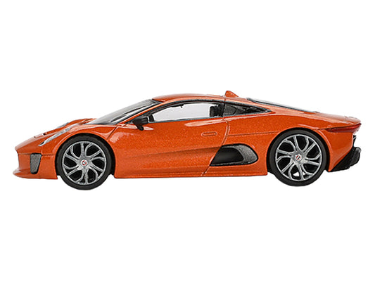 Jaguar C-X75 Orange Metallic 007 James Bond "Spectre" (2015) Movie Limited Edition 1/64 Diecast Model Car by Mini GT