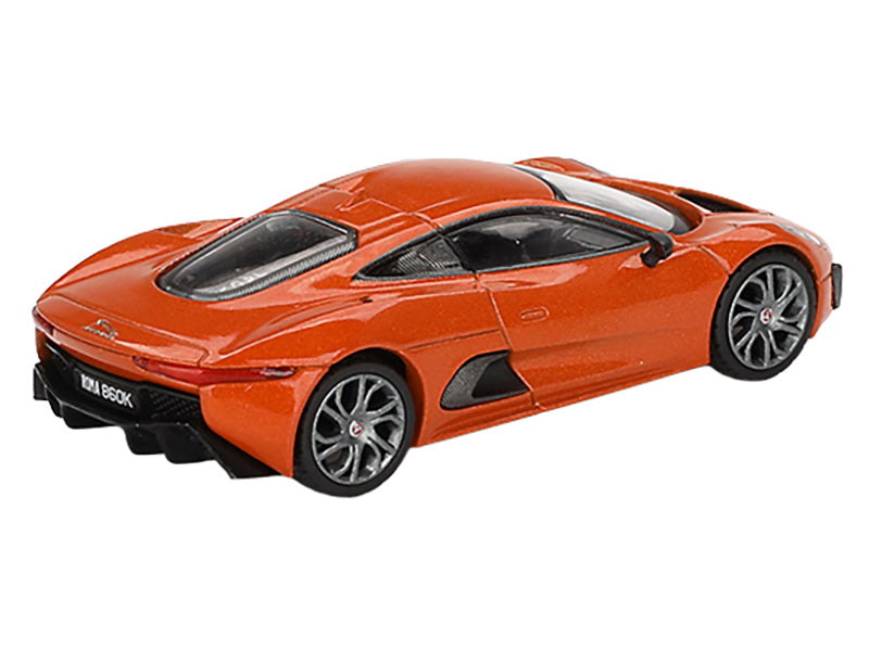Jaguar C-X75 Orange Metallic 007 James Bond "Spectre" (2015) Movie Limited Edition 1/64 Diecast Model Car by Mini GT
