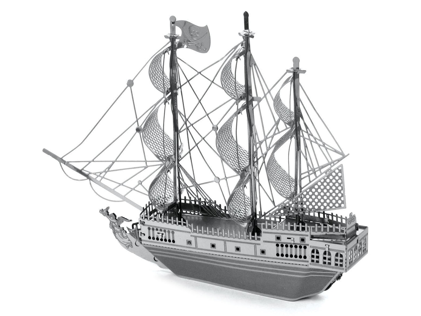 Model Kit Black Pearl Ship (Moderate Difficulty) Steel Model by Metal Earth
