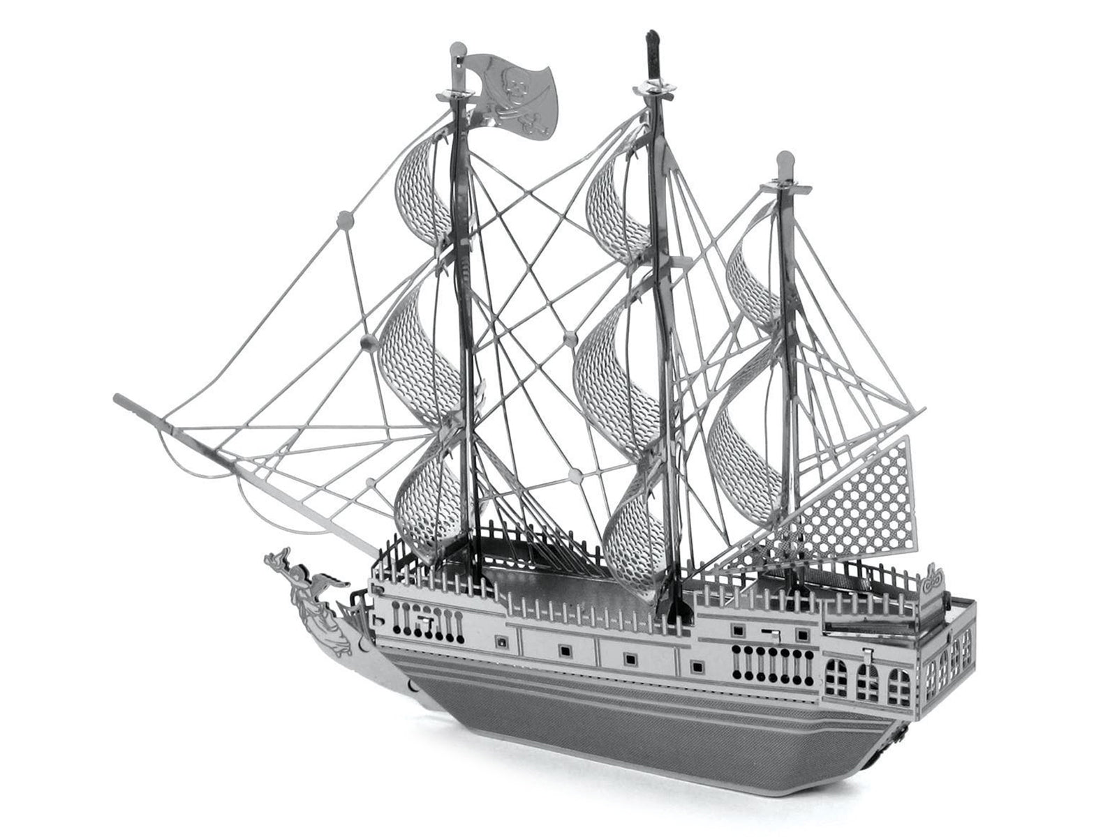 Model Kit Black Pearl Ship (Moderate Difficulty) Steel Model by Metal Earth