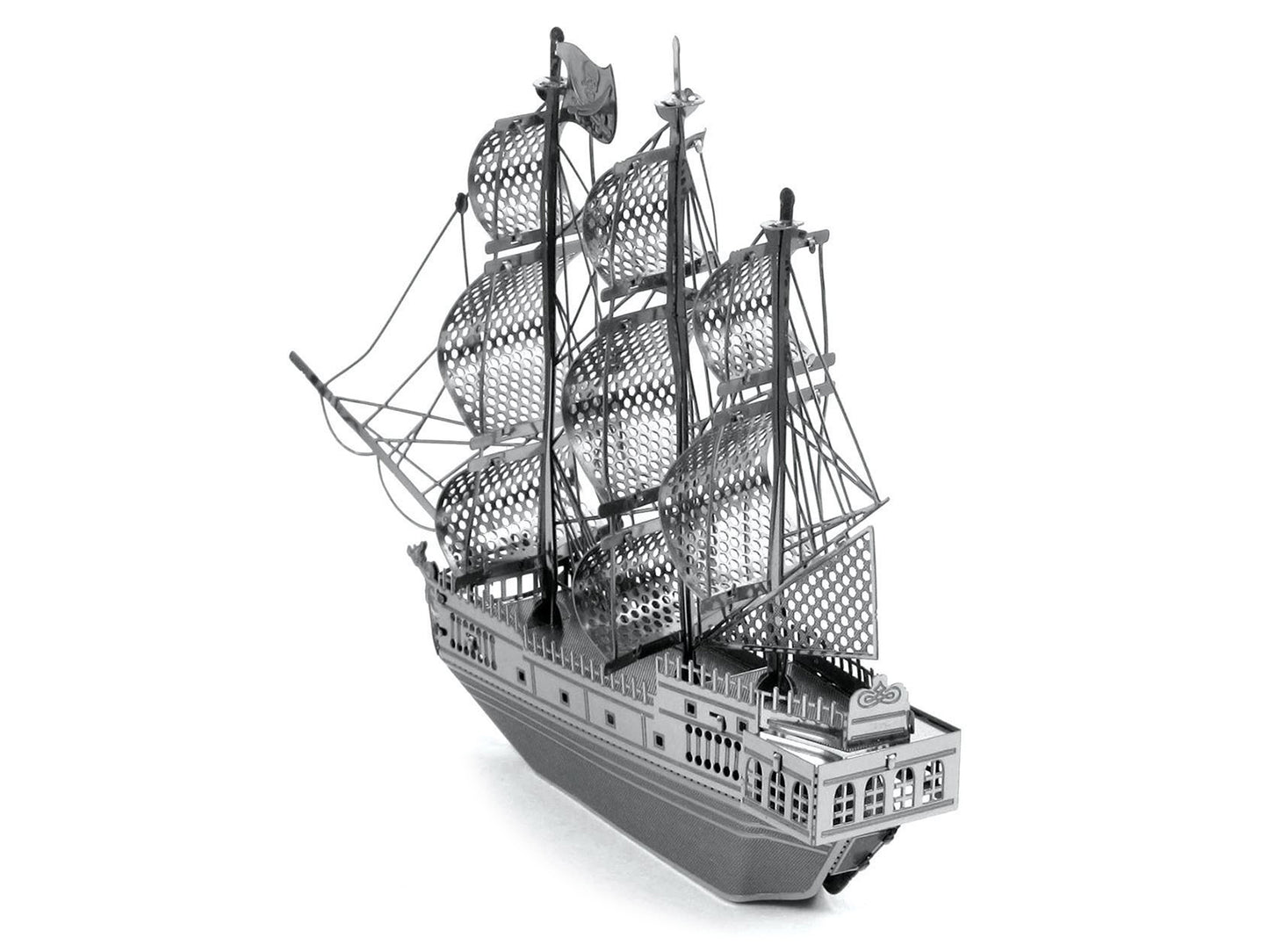 Model Kit Black Pearl Ship (Moderate Difficulty) Steel Model by Metal Earth