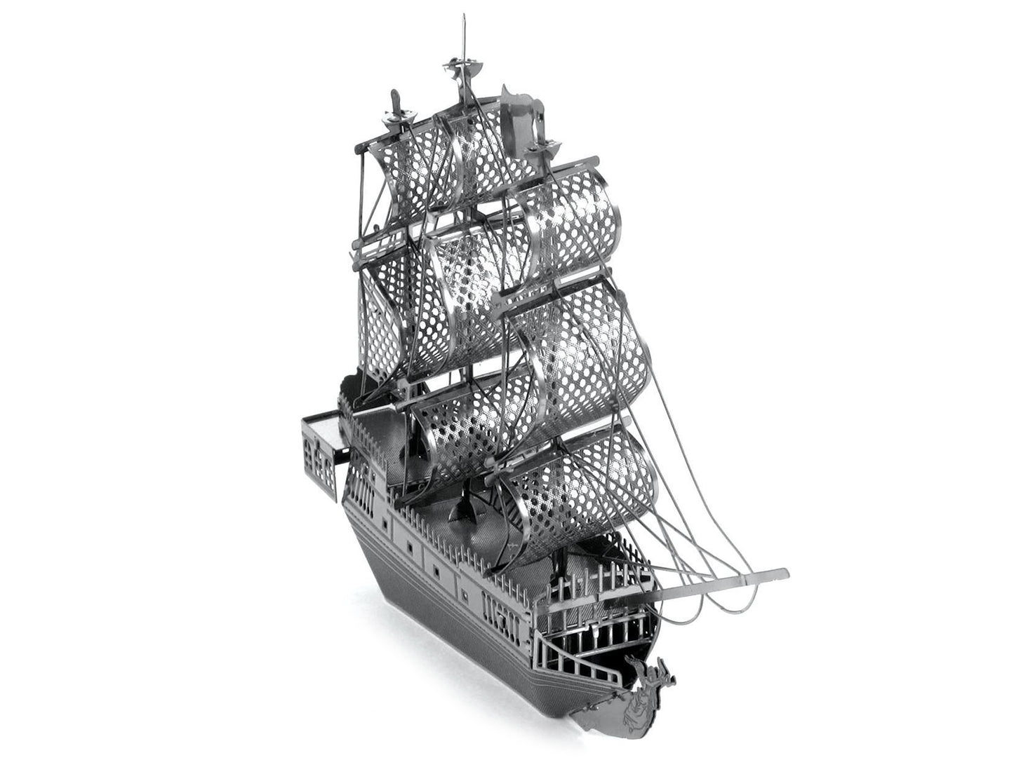 Model Kit Black Pearl Ship (Moderate Difficulty) Steel Model by Metal Earth