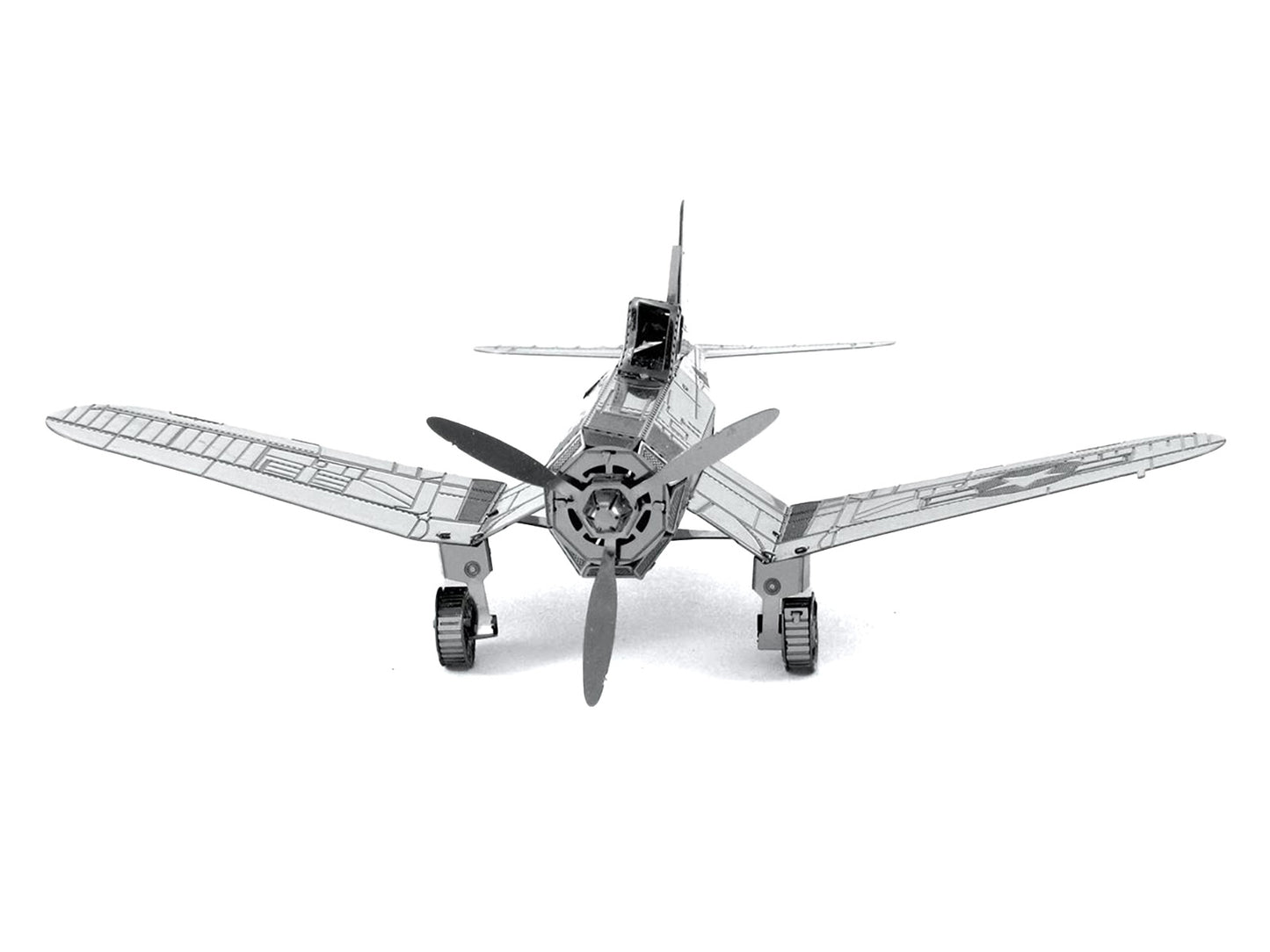 Model Kit Vought F4U Corsair Fighter Aircraft "United States Navy" (Moderate Difficulty) Steel Model by Metal Earth