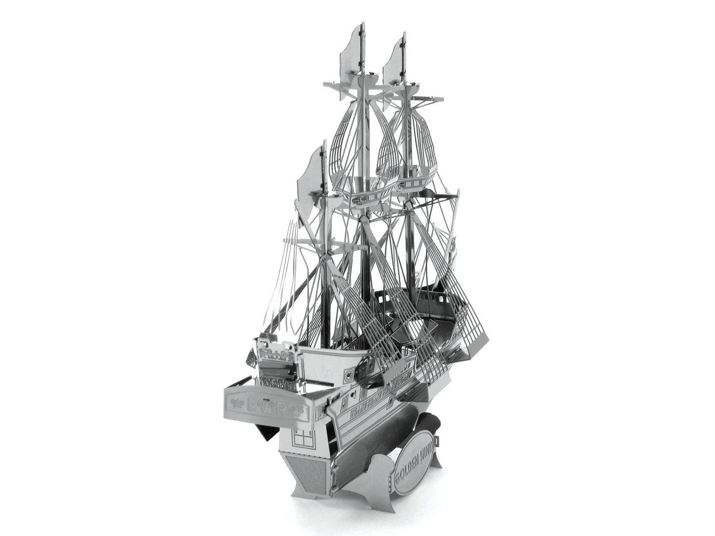 Model Kit Golden Hind Galleon (Moderate Difficulty) Steel Model by Metal Earth
