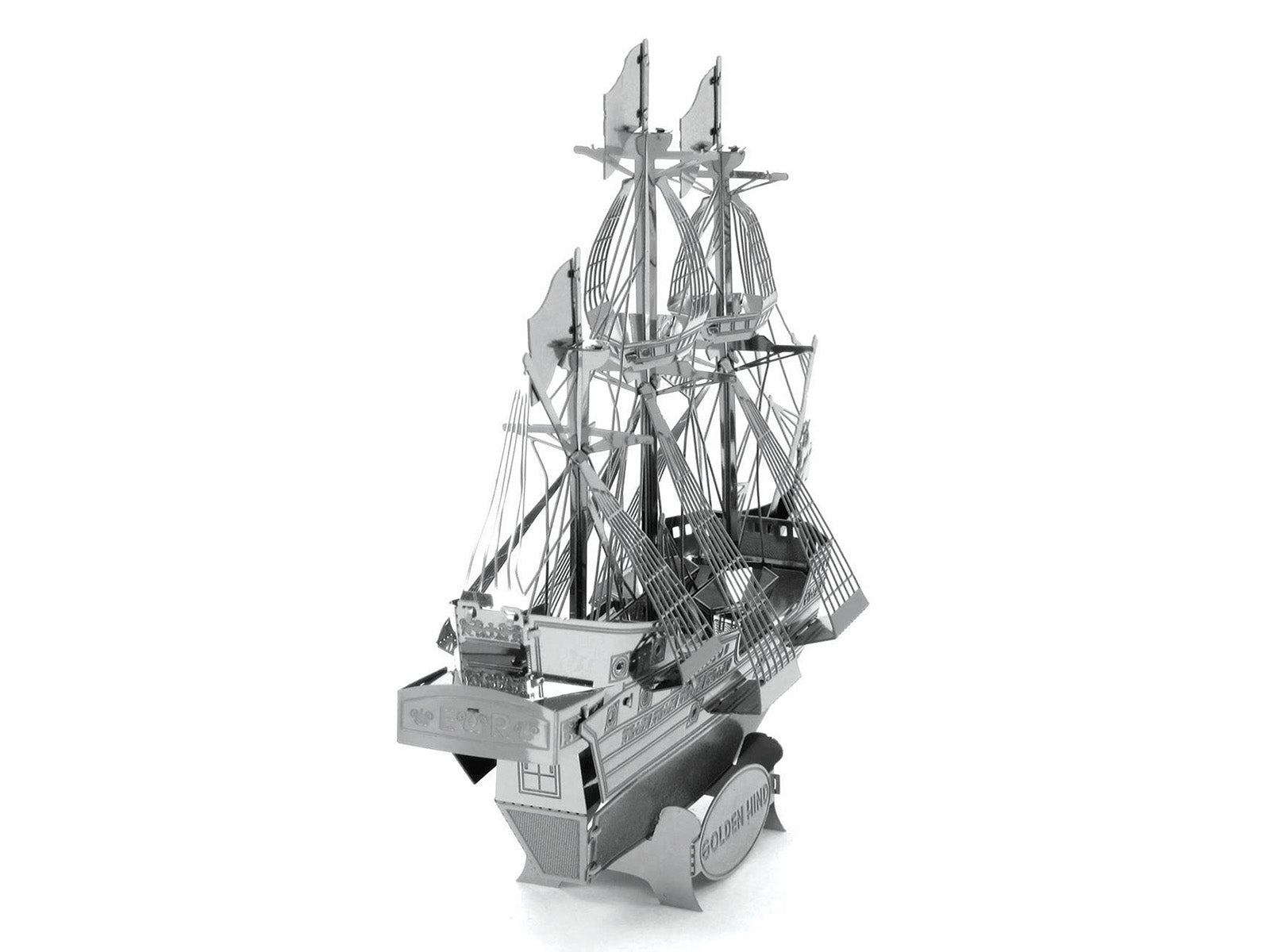 Model Kit Golden Hind Galleon (Moderate Difficulty) Steel Model by Metal Earth