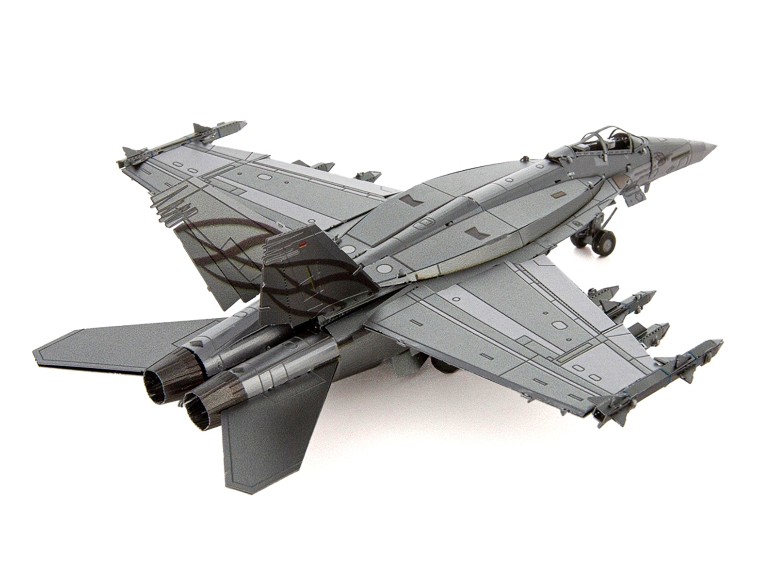 Model Kit Boeing F/A-18 Super Hornet Fighter Aircraft "United States Navy" (Moderate Difficulty) Steel Model by Metal Earth