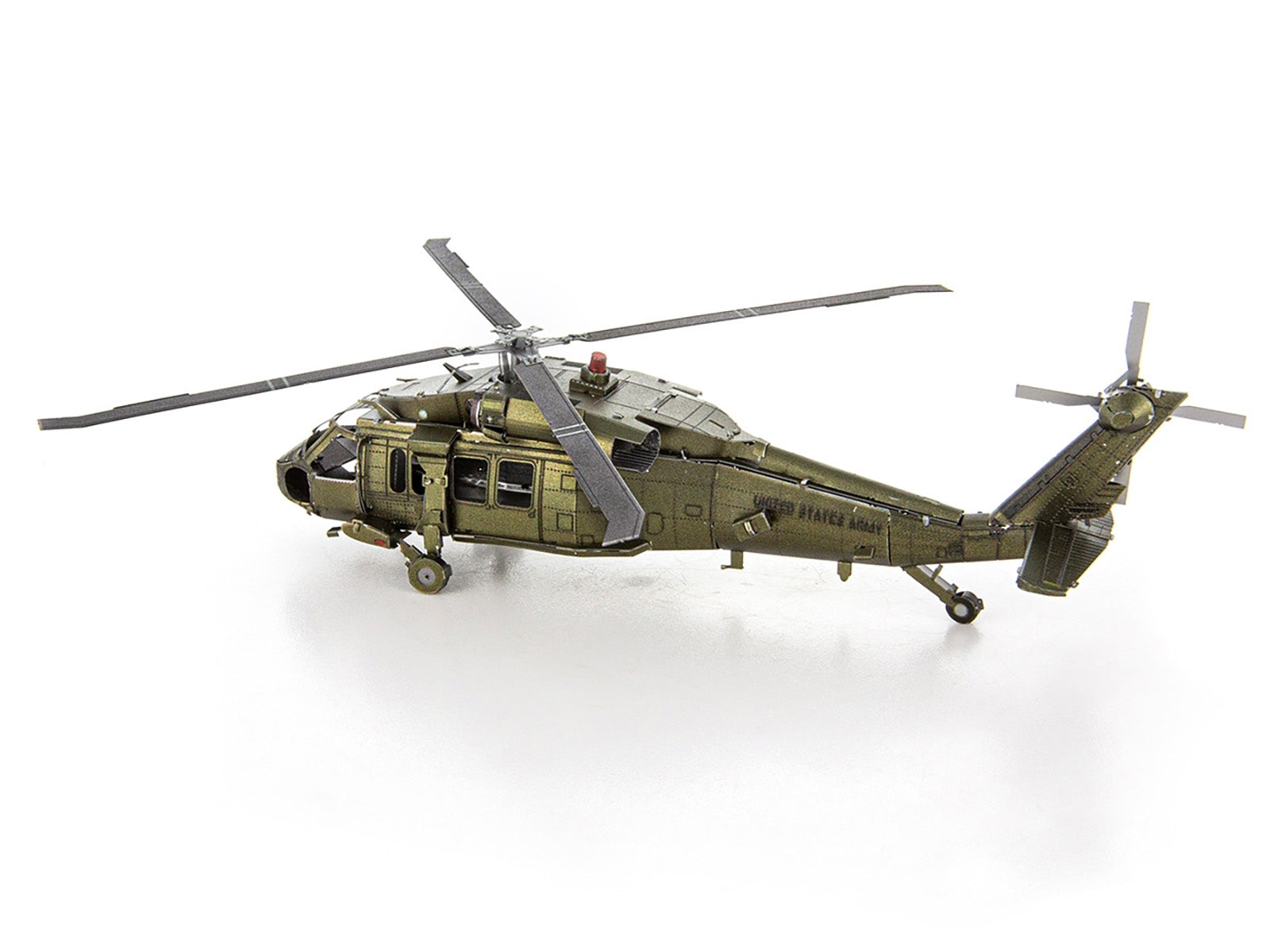 Model Kit Sikorsky Black Hawk Helicopter "United States Army" (Moderate Difficulty) Steel Model by Metal Earth