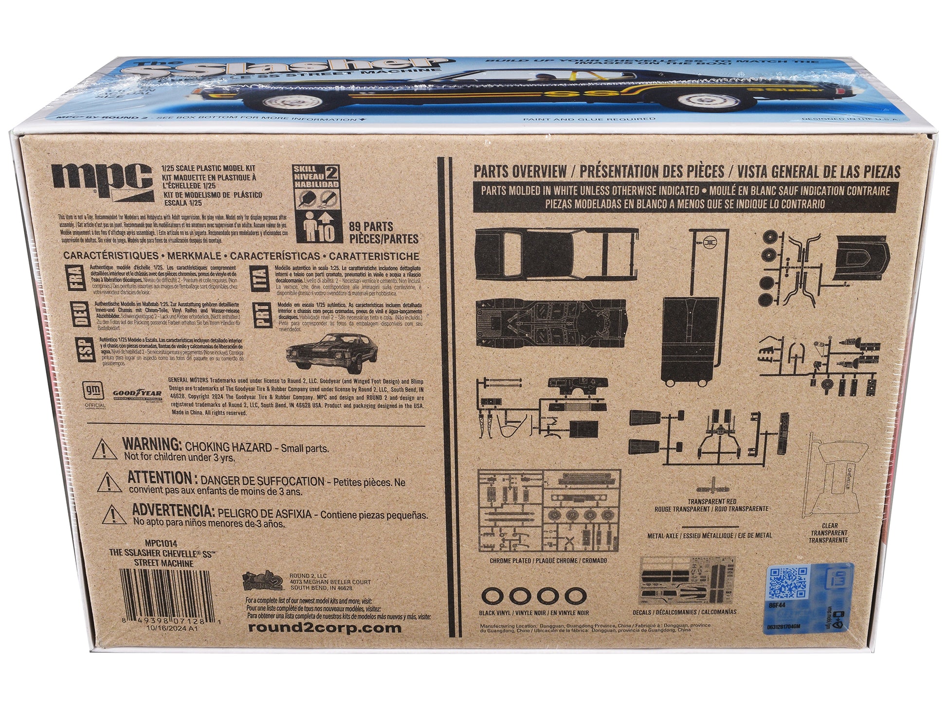 Skill 2 Model Kit Chevrolet Chevelle SS Street Machine "The SSlasher" 1/25 Scale Model by MPC