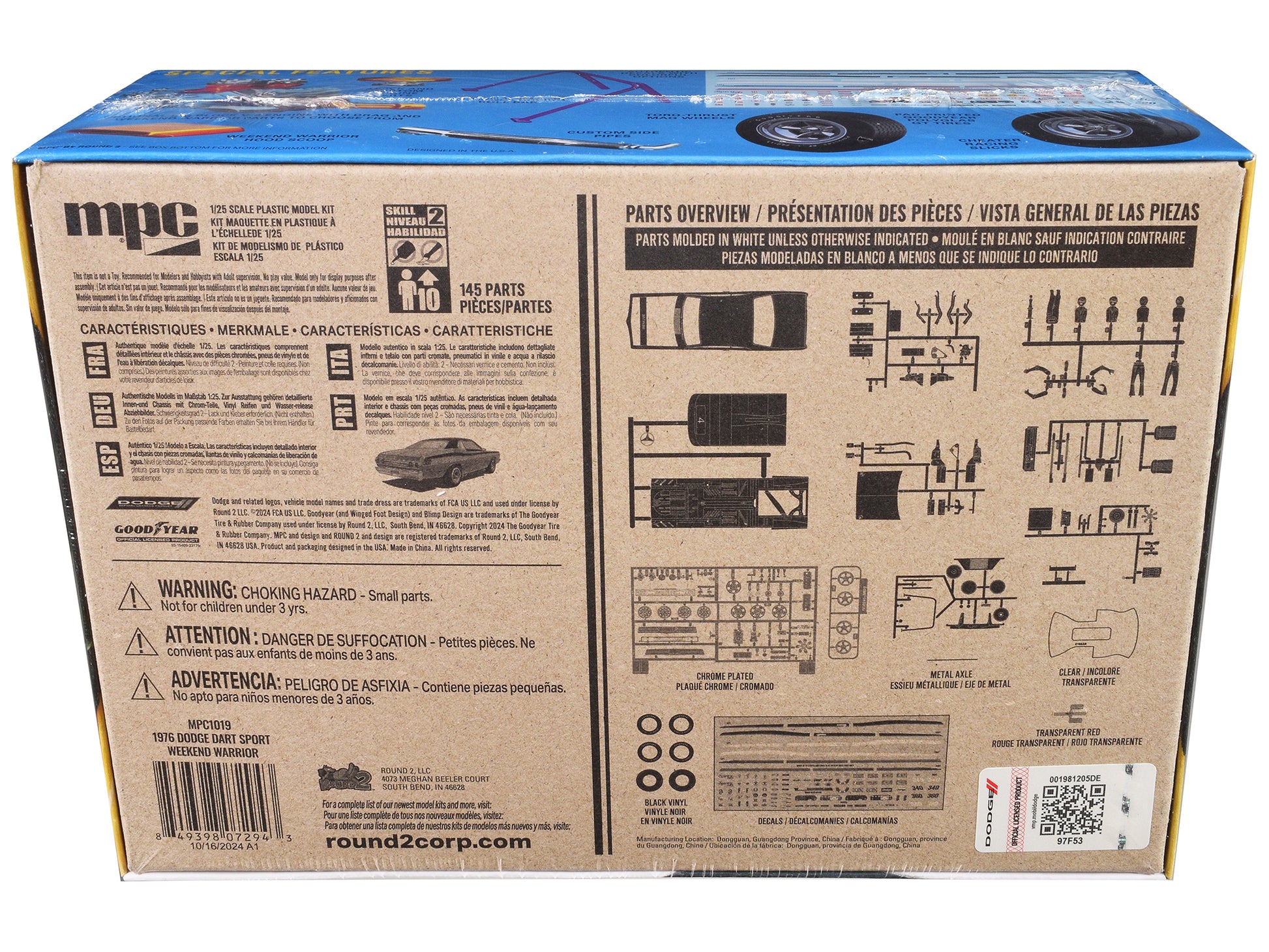 Skill 2 Model Kit 1976 Dodge Dart Sport "Weekend Warrior" 1/25 Scale Model by MPC