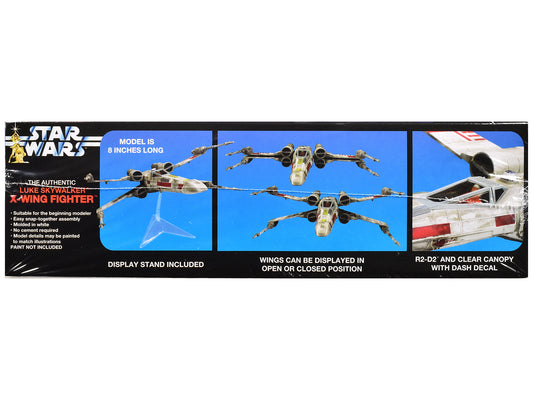Skill 2 Snap Model Kit Luke Skywalker X-Wing Fighter "Star Wars: A New Hope" (1977) Movie 1/63 Scale Model by MPC