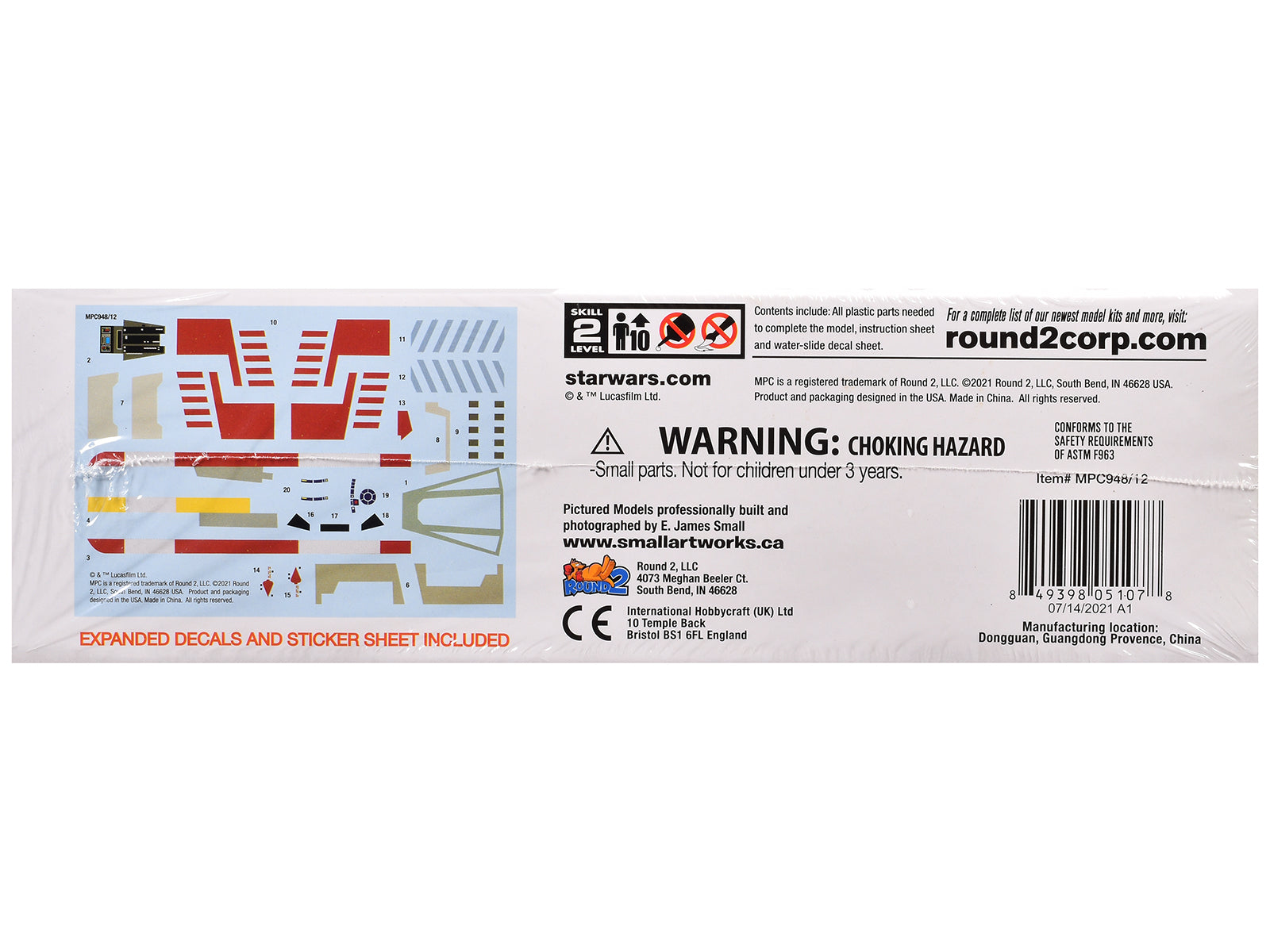 Skill 2 Snap Model Kit Luke Skywalker X-Wing Fighter "Star Wars: A New Hope" (1977) Movie 1/63 Scale Model by MPC