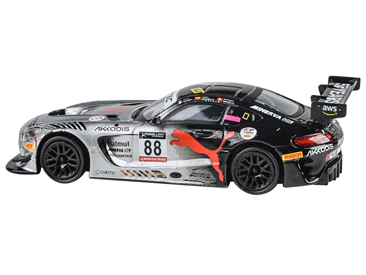 Mercedes-AMG GT3 #88 Jules Gounon - Daniel Juncadella - Raffaele Marciello "Team AKKodis ASP" Winner "24 Hours of Spa" (2022) 1/64 Diecast Model Car by Paragon Models
