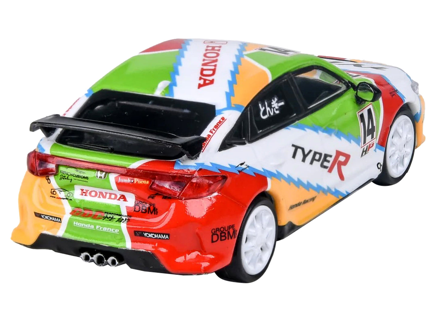 2023 Honda Civic Type R FL5 #14 "JACCS" Livery 1/64 Diecast Model Car by Paragon Models