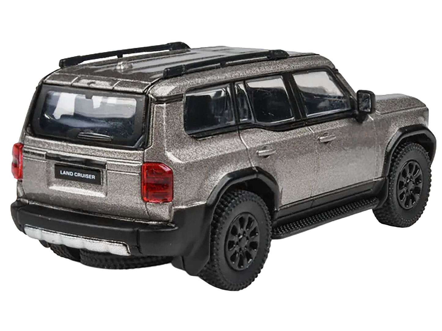 2024 Toyota Land Cruiser 250 Prado Meteor Shower Silver Metallic 1/64 Diecast Model Car by Paragon Models