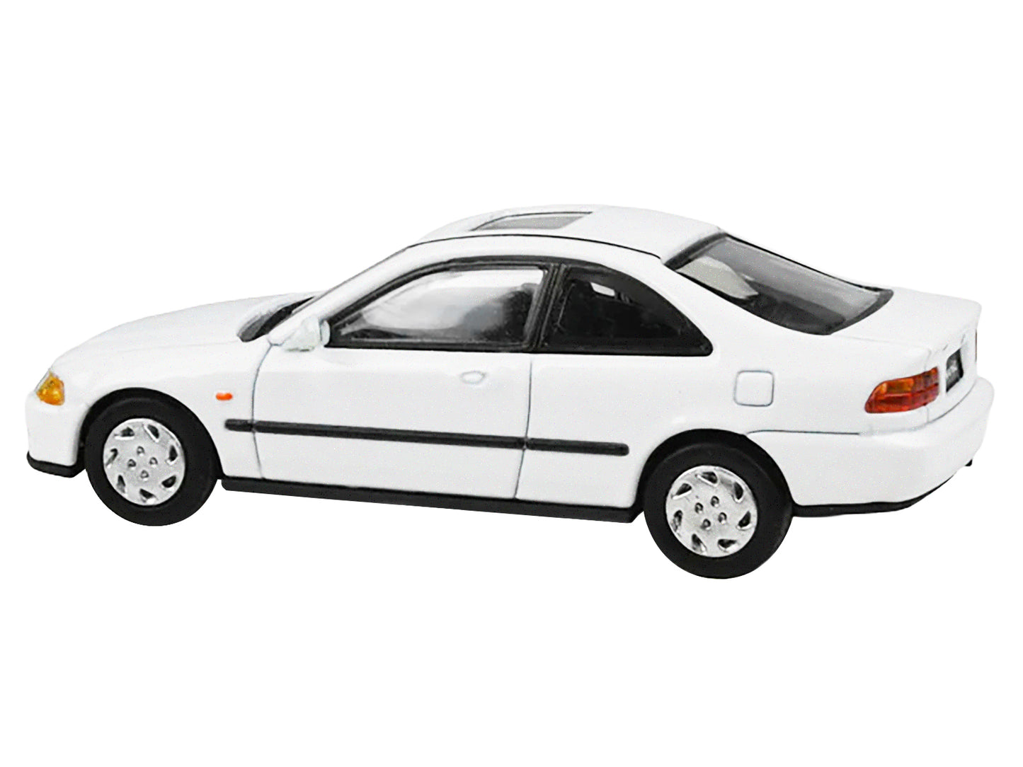 1995 Honda Civic Coupe EJ1 White with Sunroof 1/64 Diecast Model Car by Paragon Models