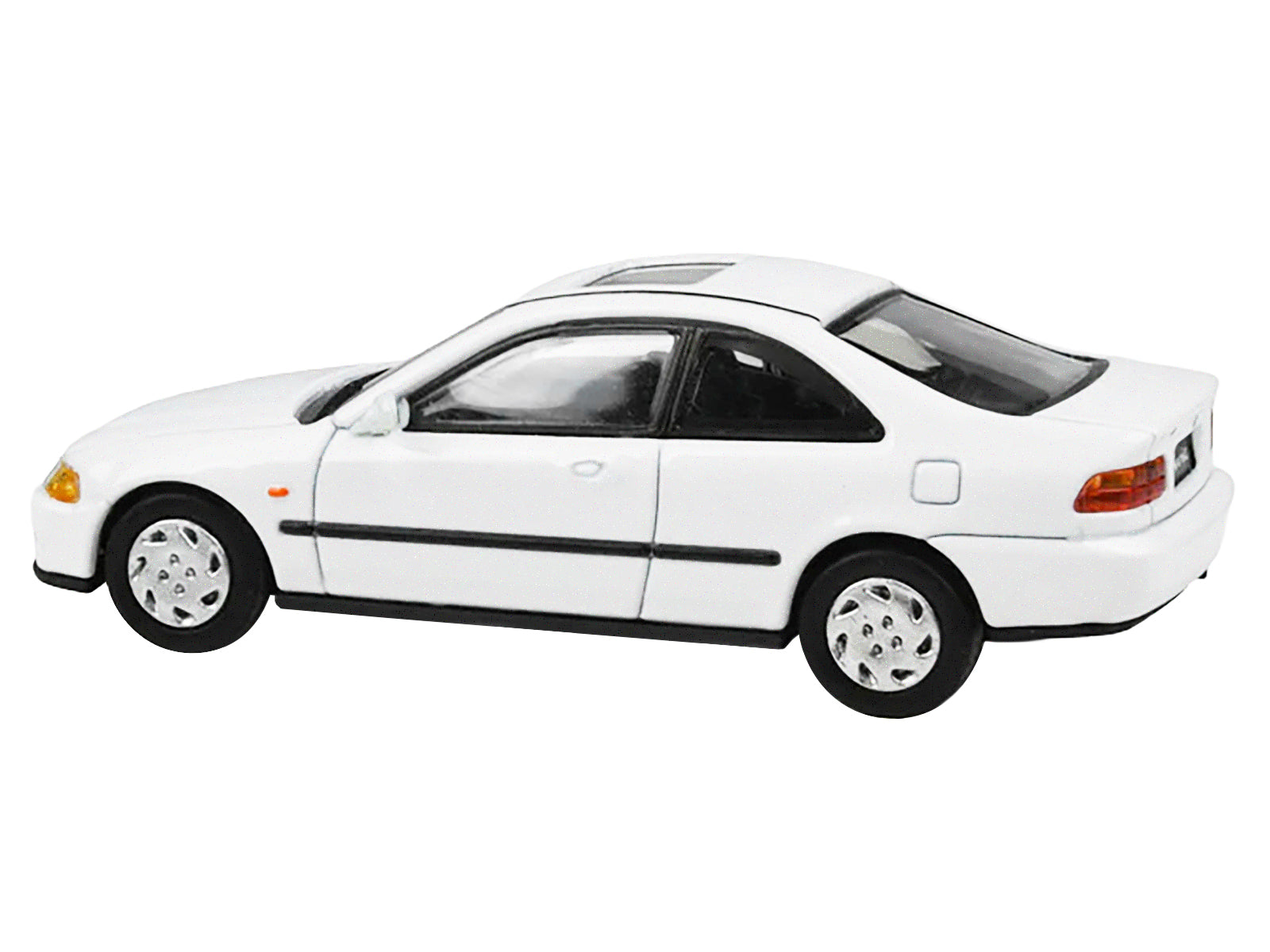 1995 Honda Civic Coupe EJ1 White with Sunroof 1/64 Diecast Model Car by Paragon Models