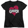 Grease Heart Womens T Shirt Black Officially Licensed