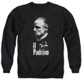 The Godfather II Padrino Mens Crewneck Sweatshirt Black Officially Licensed