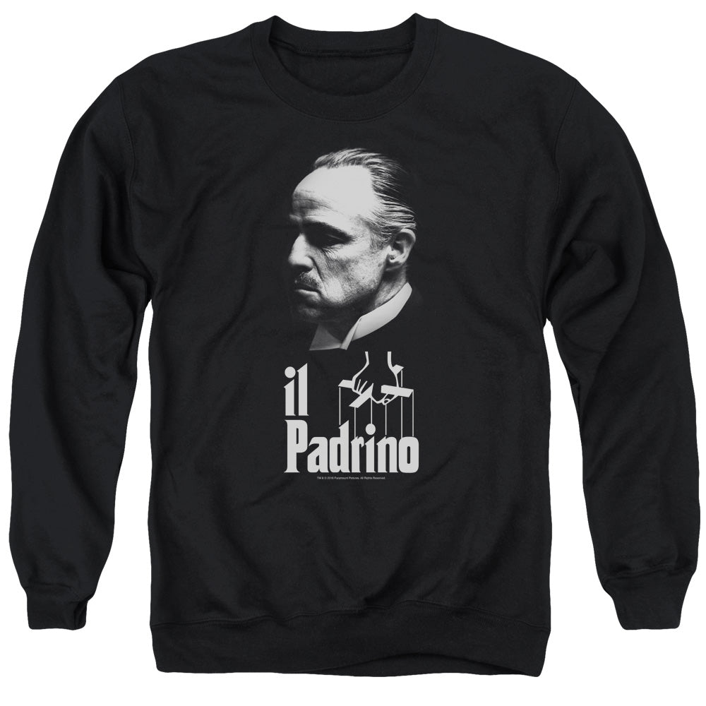 The Godfather II Padrino Mens Crewneck Sweatshirt Black Officially Licensed