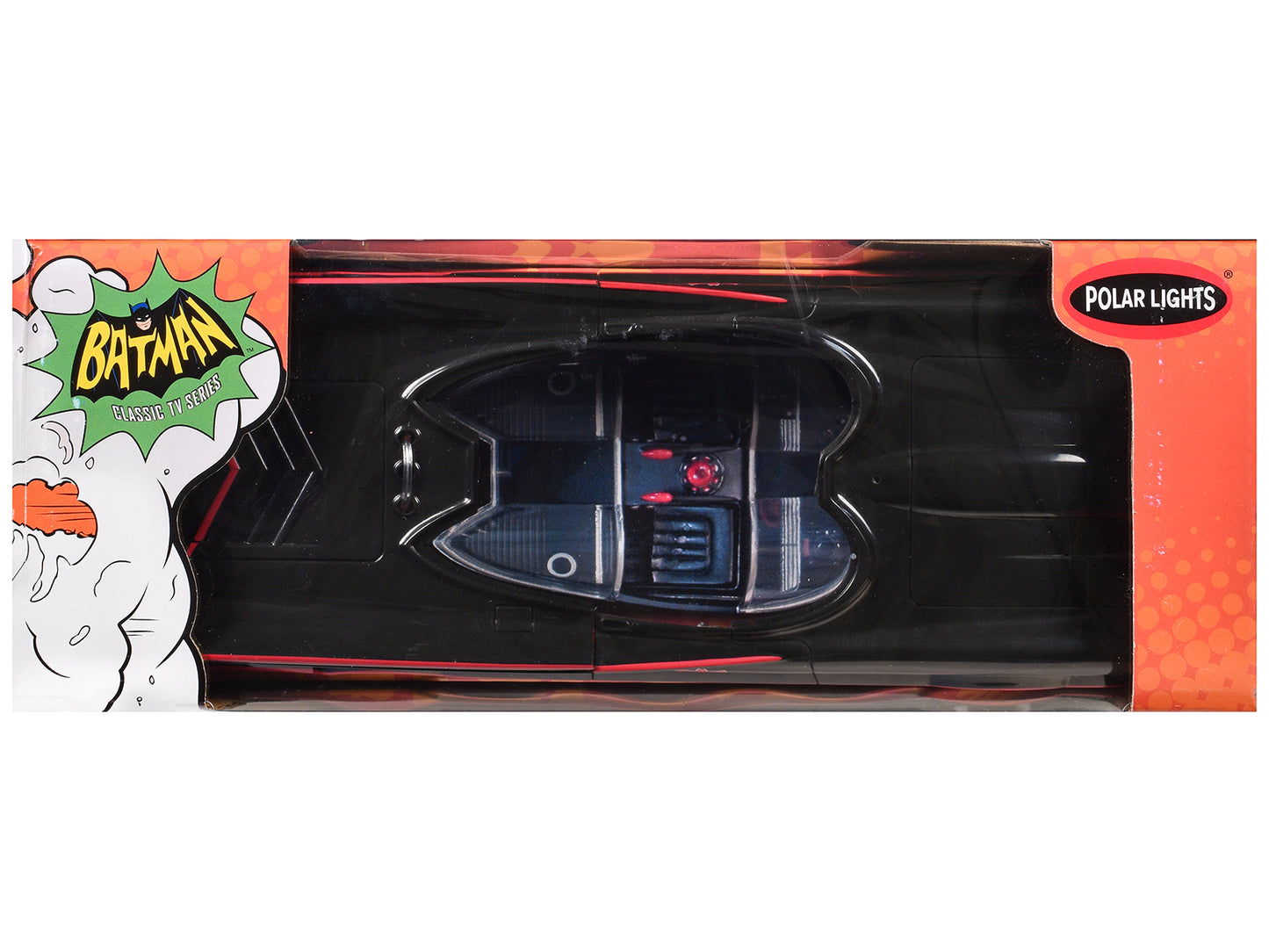 Skill 2 Model Kit Batmobile "Batman" (1966-1968) TV Series 1/25 Scale Model by Polar Lights