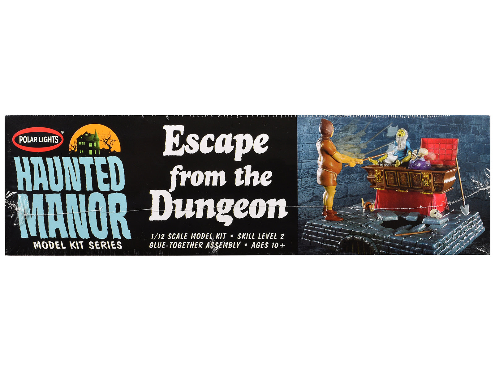 Skill 2 Model Kit Haunted Manor "Escape from the Dungeon" Diorama Set 1/12 Scale Model by Polar Lights