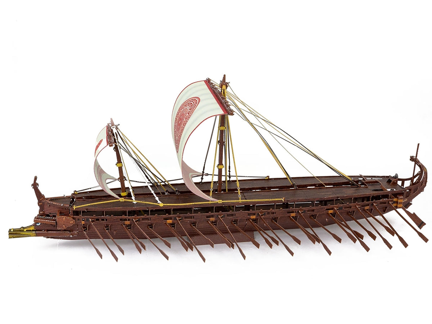 Model Kit Greek Trireme Warship (Expert Difficulty) Steel Model by Metal Earth