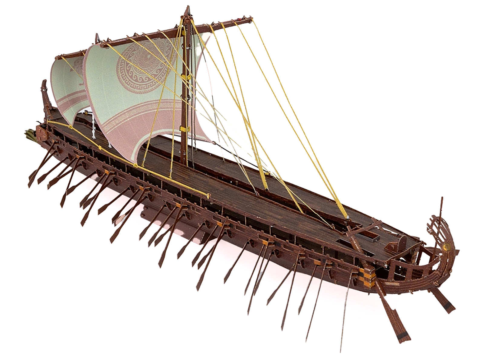 Model Kit Greek Trireme Warship (Expert Difficulty) Steel Model by Metal Earth