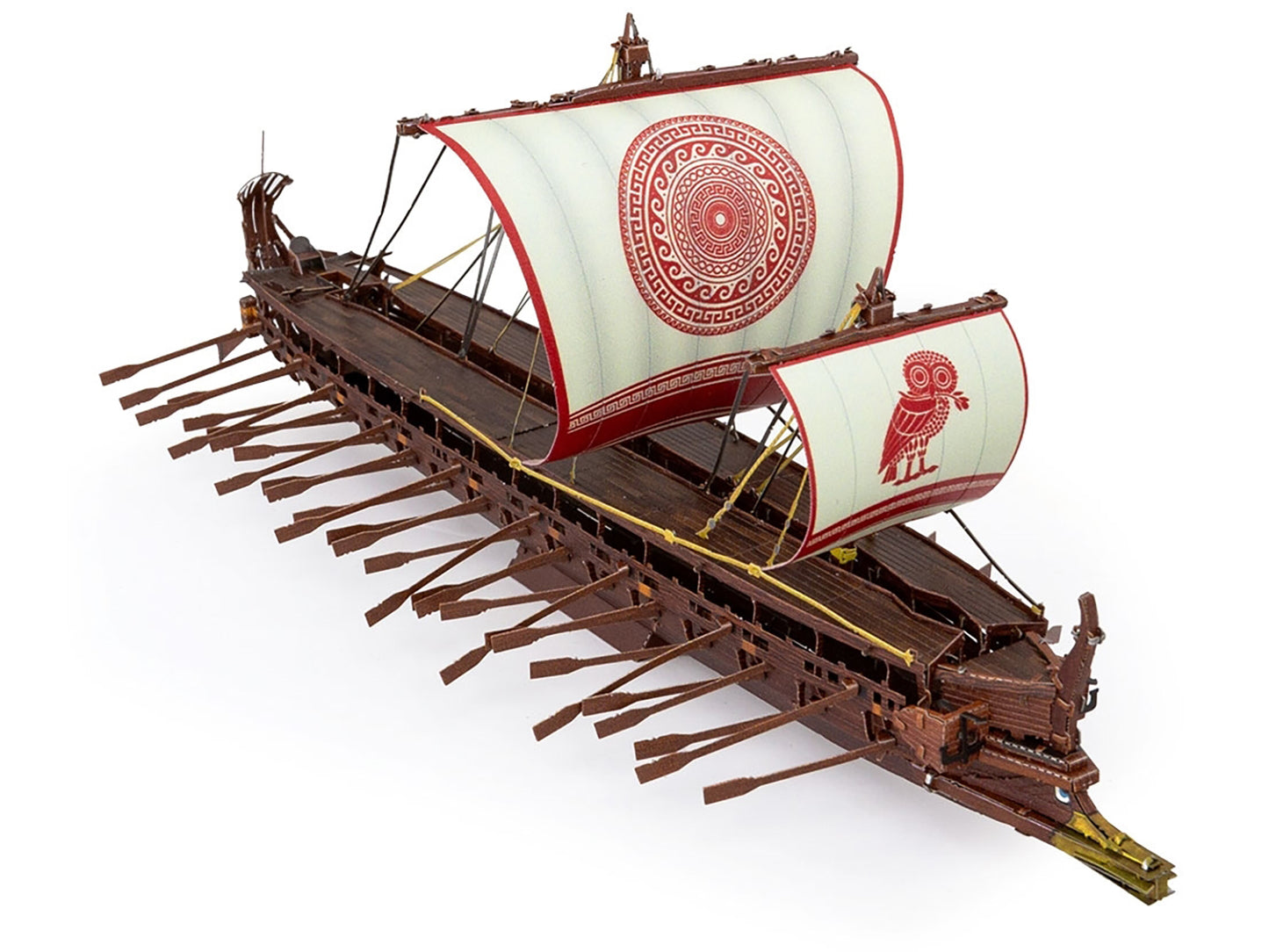 Model Kit Greek Trireme Warship (Expert Difficulty) Steel Model by Metal Earth