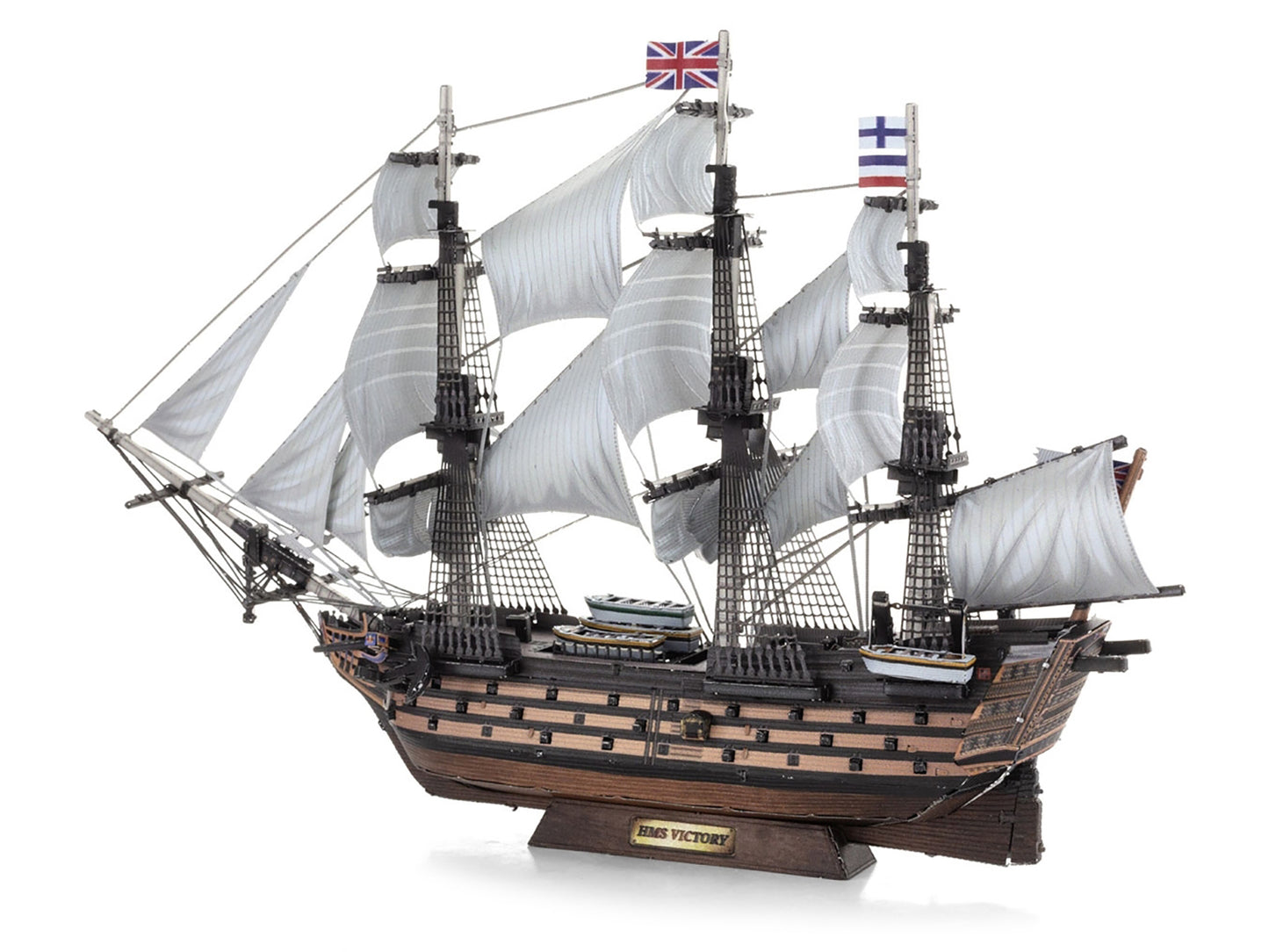 Model Kit HMS Victory British Navy Ship (Challenging Difficulty) Steel Model by Metal Earth