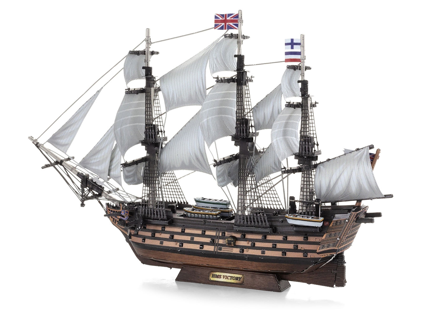 Model Kit HMS Victory British Navy Ship (Challenging Difficulty) Steel Model by Metal Earth