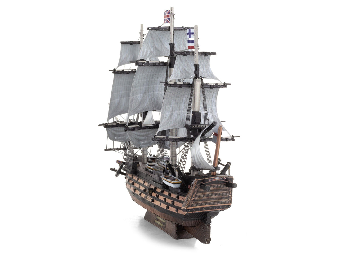 Model Kit HMS Victory British Navy Ship (Challenging Difficulty) Steel Model by Metal Earth