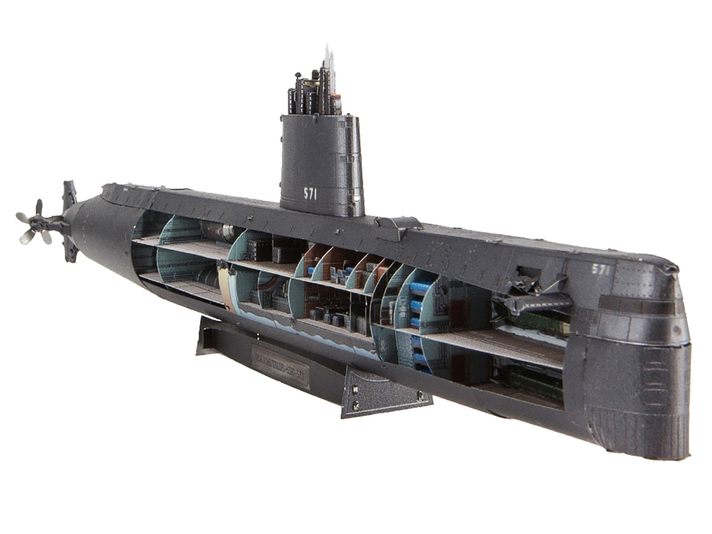 Model Kit USS Nautilus (SSN-571) Submarine "United States Navy" (Challenging Difficulty) Steel Model by Metal Earth