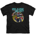 Power Rangers Beast Release Kids Youth T Shirt Black Officially Licensed