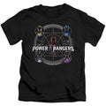 Power Rangers Greatest Glory Juvenile Kids Youth T Shirt Black Officially Licensed