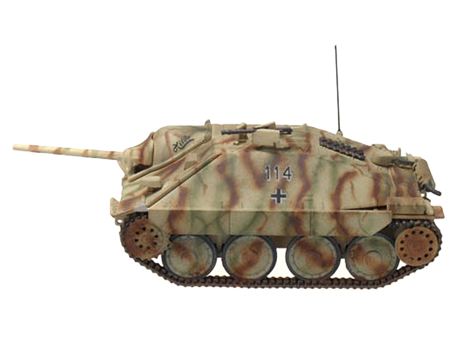 Hetzer (Early) Tank Destroyer "#114 Hilde Nove Mesto Czechoslovakia" (1945) German Army 1/72 Diecast Model by Panzerstahl