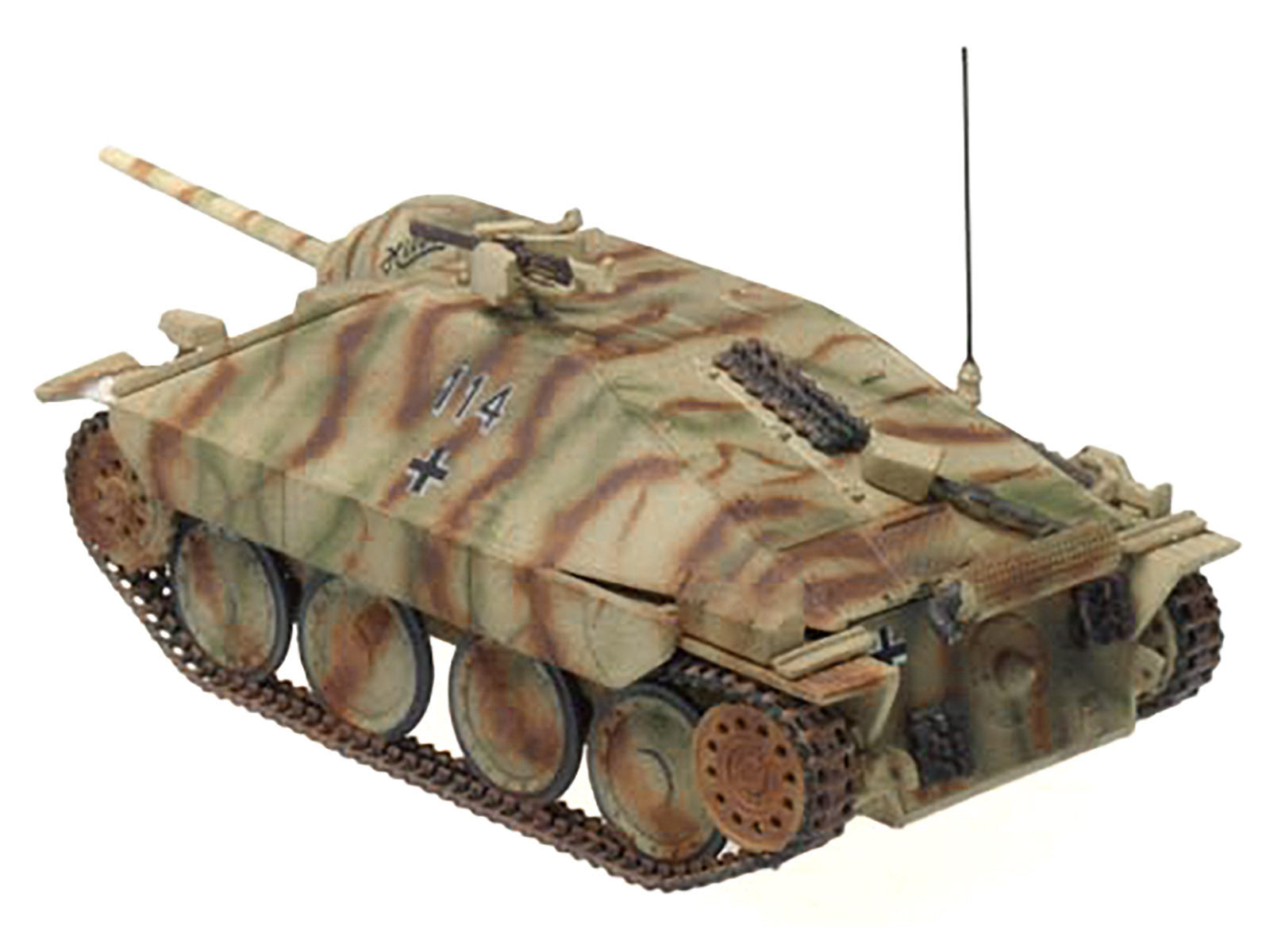Hetzer (Early) Tank Destroyer "#114 Hilde Nove Mesto Czechoslovakia" (1945) German Army 1/72 Diecast Model by Panzerstahl