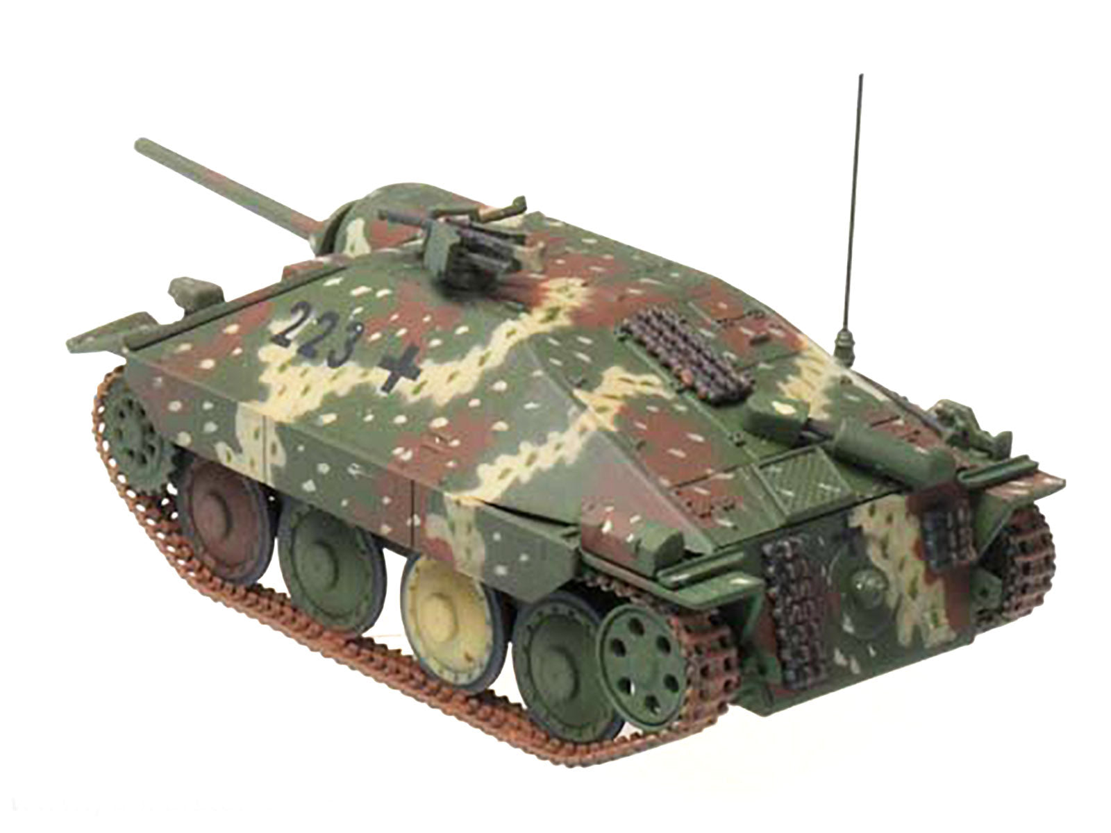 Hetzer (Mid Prod) Tank Destroyer "#223 H.Pz.Jg.Abt 741 Western Front" (1944) German Army 1/72 Diecast Model by Panzerstahl