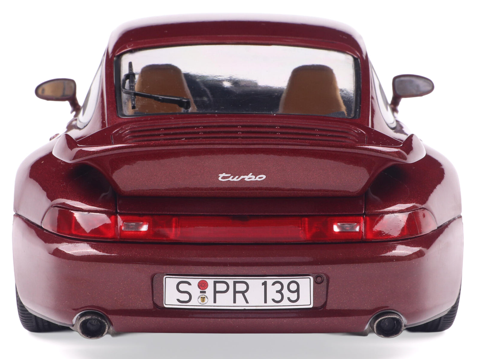 1997 Porsche 911 (993) Turbo Arena Red Metallic 1/18 Diecast Model Car by Solido