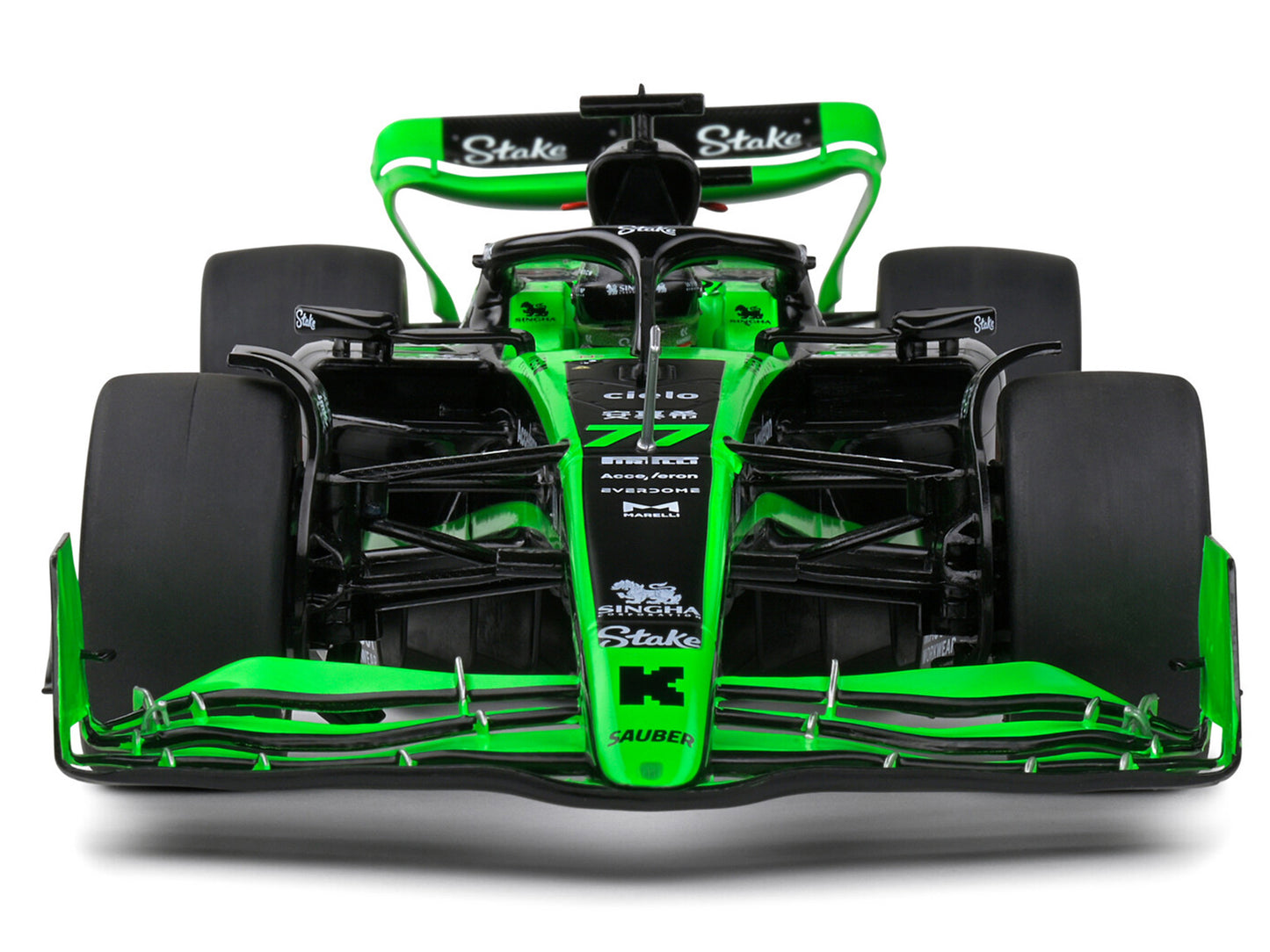 Kick Sauber C44 #77 Valtteri Bottas "Kick Sauber F1 Team" Formula One F1 "Japan GP" (2024) "Competition" Series 1/18 Diecast Model Car by Solido