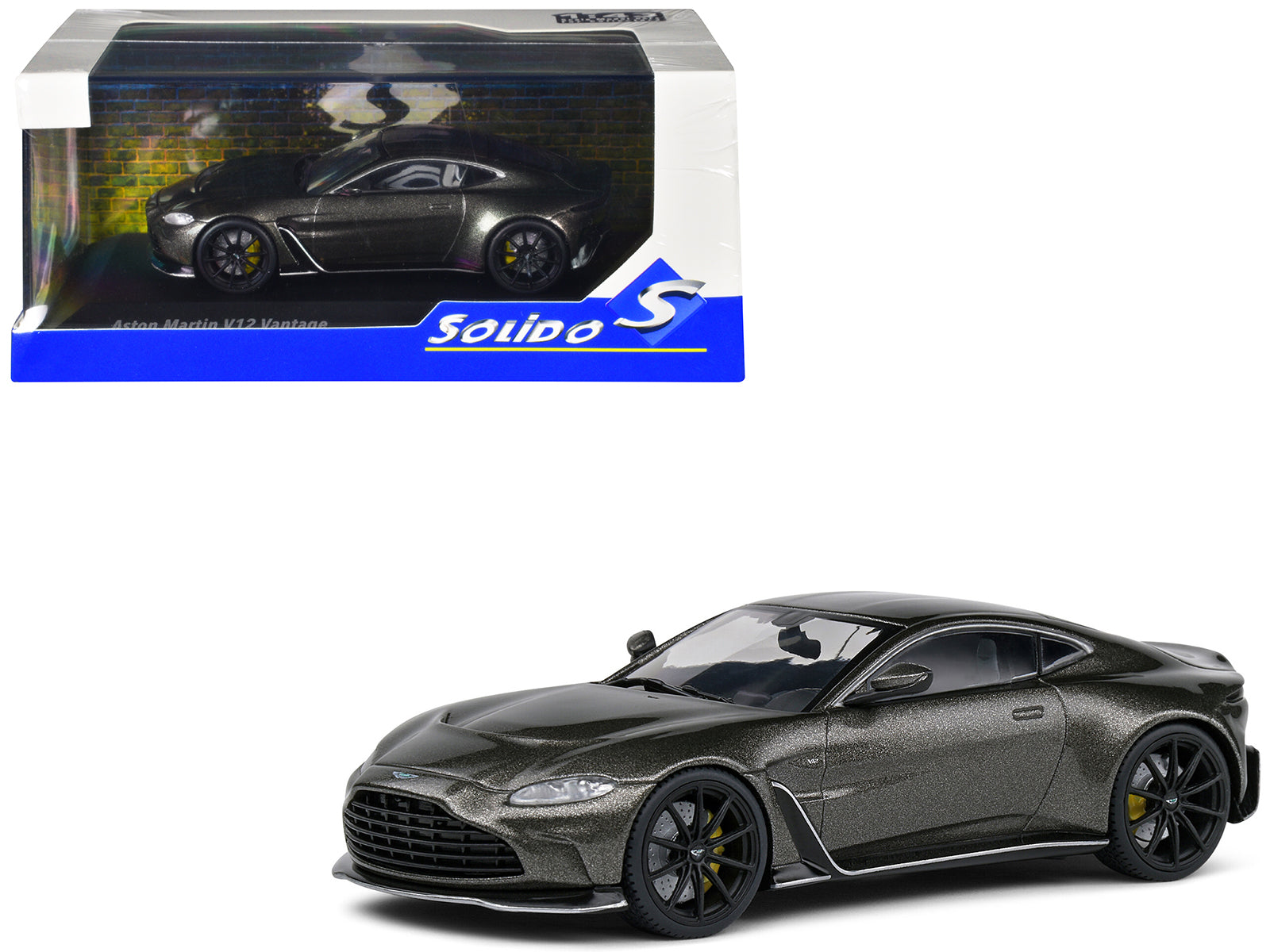 Aston Martin V12 Vantage Cumberland Gray Metallic 1/43 Diecast Model Car by Solido
