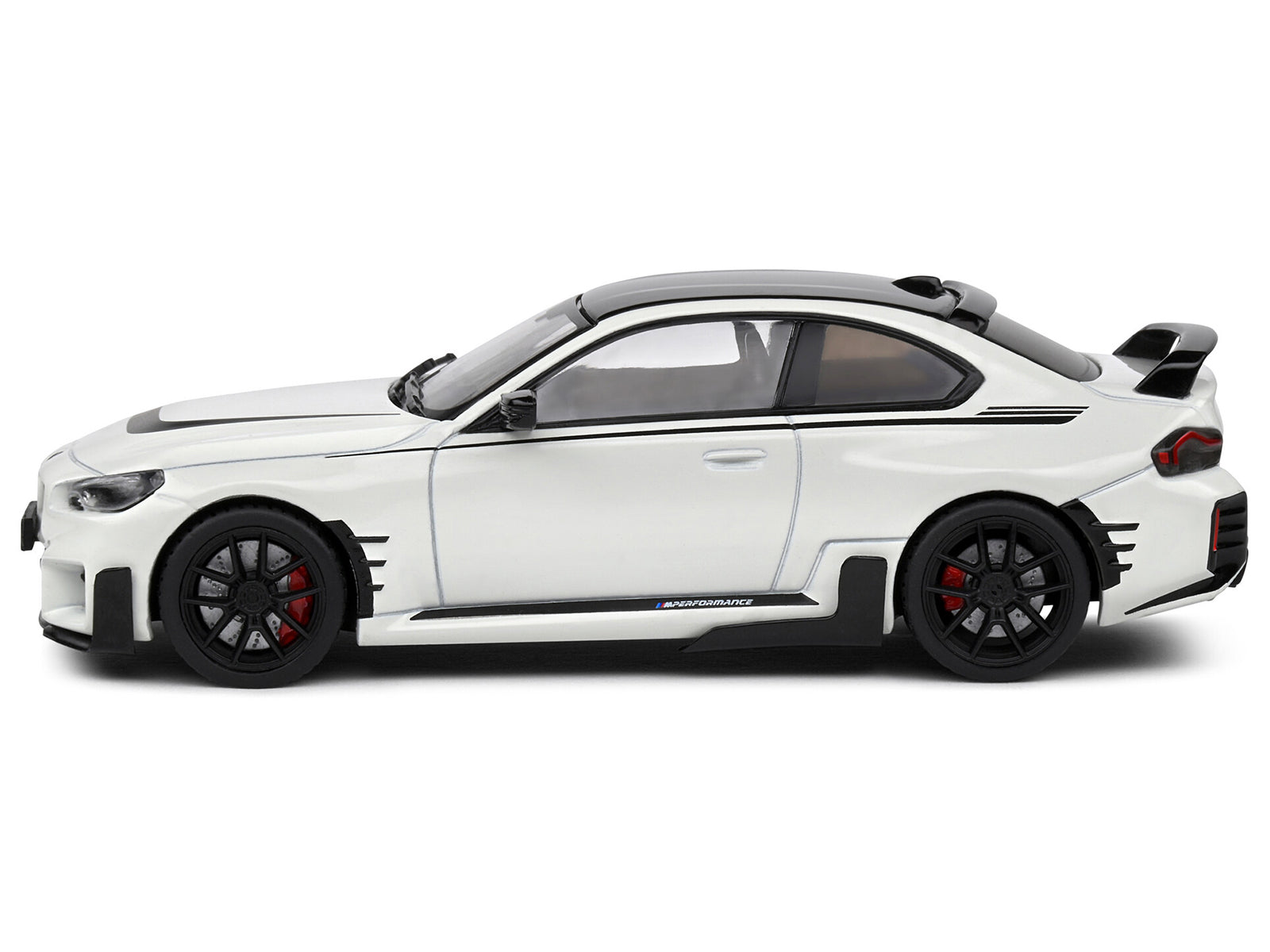 2023 BMW M2 M Performance (G87) Alpine White with Black Top 1/43 Diecast Model Car by Solido